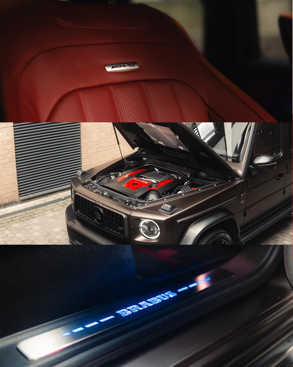 Interior, engine and illuminated sill details from Rhian Brewster’s BRABUS project